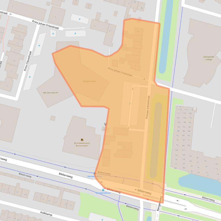 Kaart van postcodegebied 3751DH.