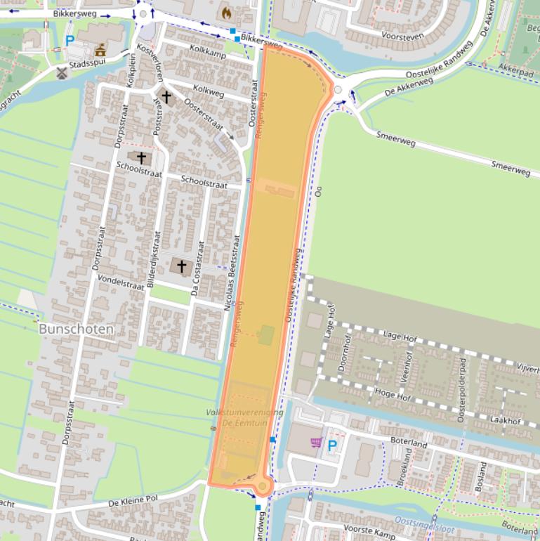 Kaart van postcodegebied 3751EA.