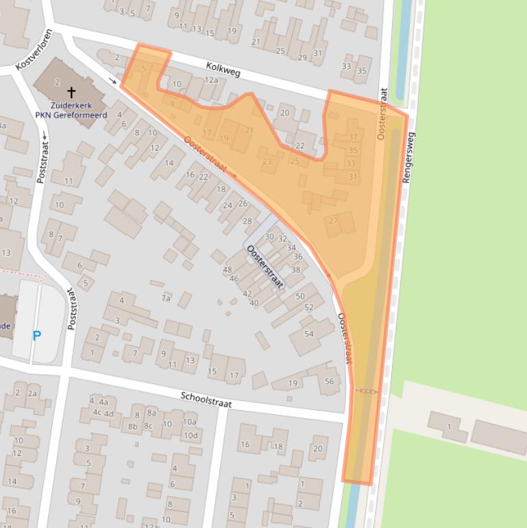 Kaart van postcodegebied 3751EG.