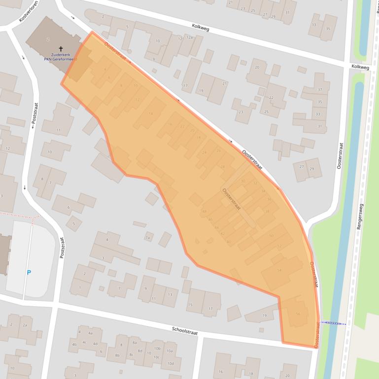 Kaart van postcodegebied 3751EH.