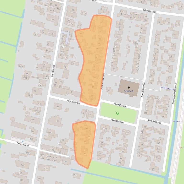 Kaart van postcodegebied 3751EX.
