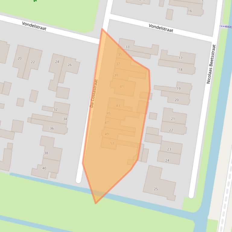 Kaart van postcodegebied 3751GB.