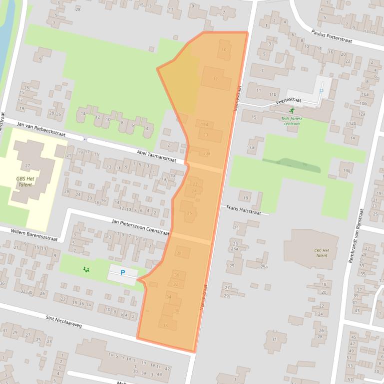 Kaart van postcodegebied 3751GH.