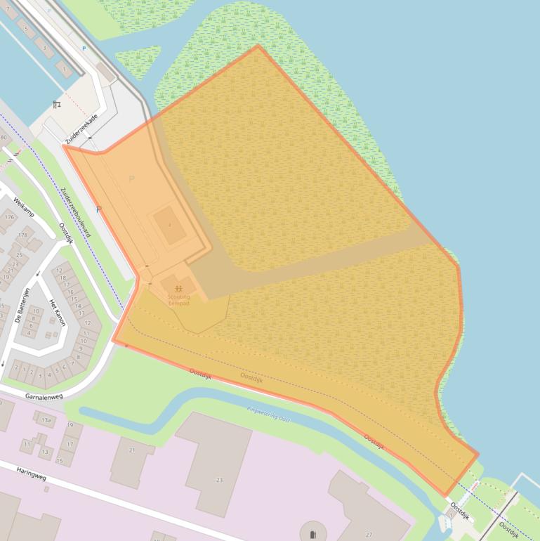 Kaart van postcodegebied 3751HB.