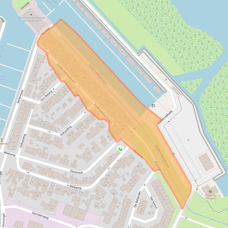 Kaart van postcodegebied 3751HC.