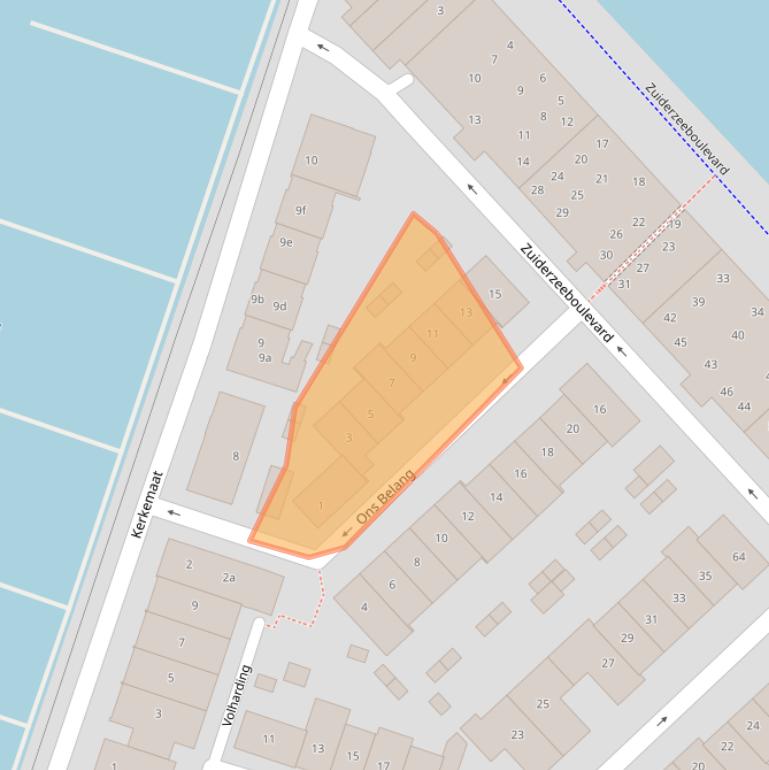 Kaart van postcodegebied 3751HD.