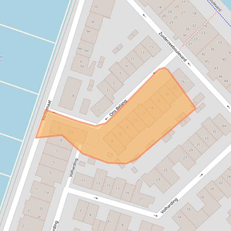 Kaart van postcodegebied 3751HE.