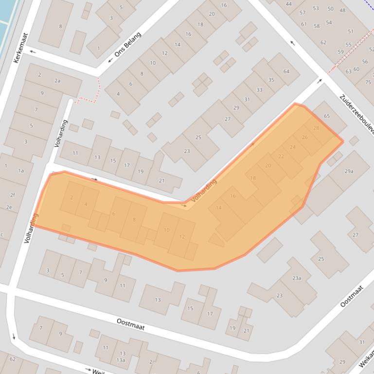 Kaart van postcodegebied 3751HH.