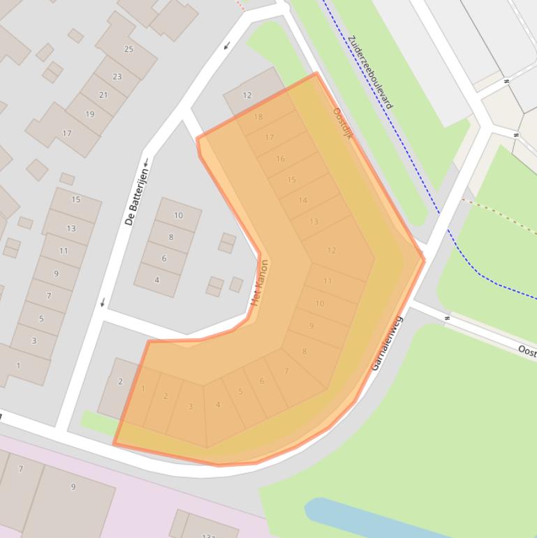 Kaart van postcodegebied 3751HK.