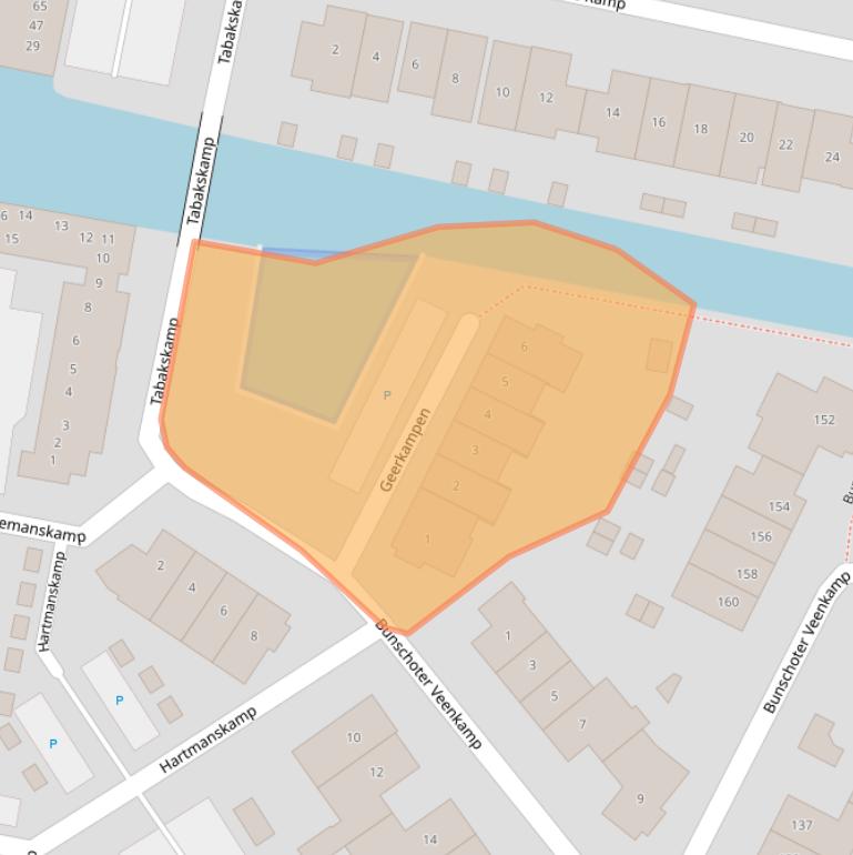 Kaart van postcodegebied 3751JE.