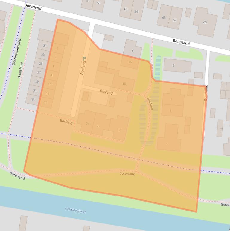 Kaart van postcodegebied 3751KD.