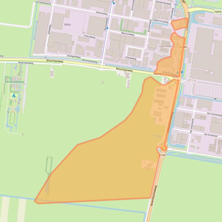 Kaart van postcodegebied 3751LK.