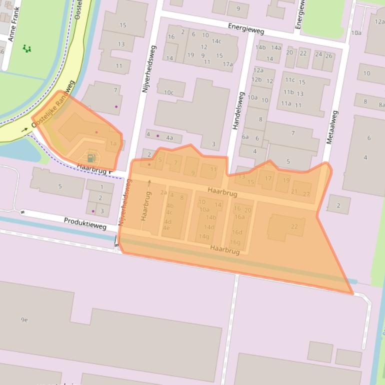 Kaart van postcodegebied 3751LM.