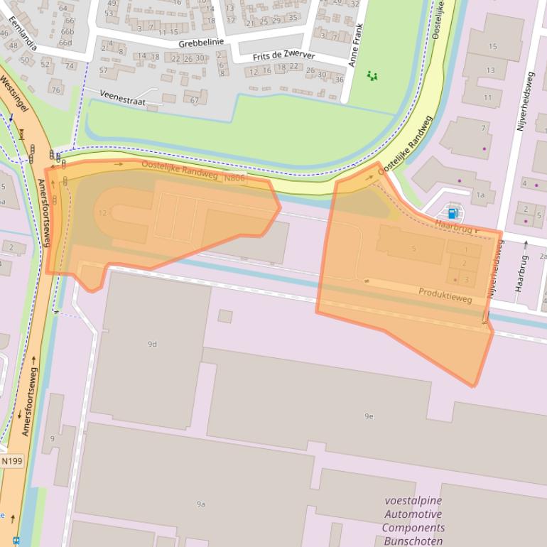 Kaart van postcodegebied 3751LN.