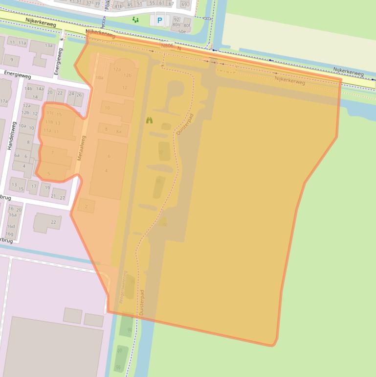 Kaart van postcodegebied 3751LS.