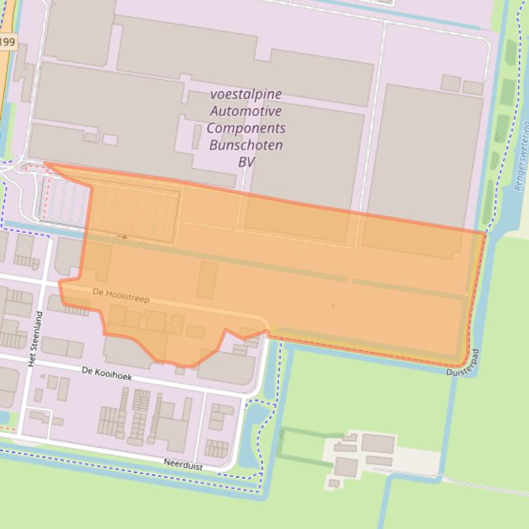 Kaart van postcodegebied 3751LW.