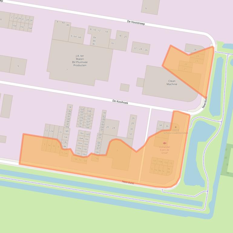 Kaart van postcodegebied 3751LX.