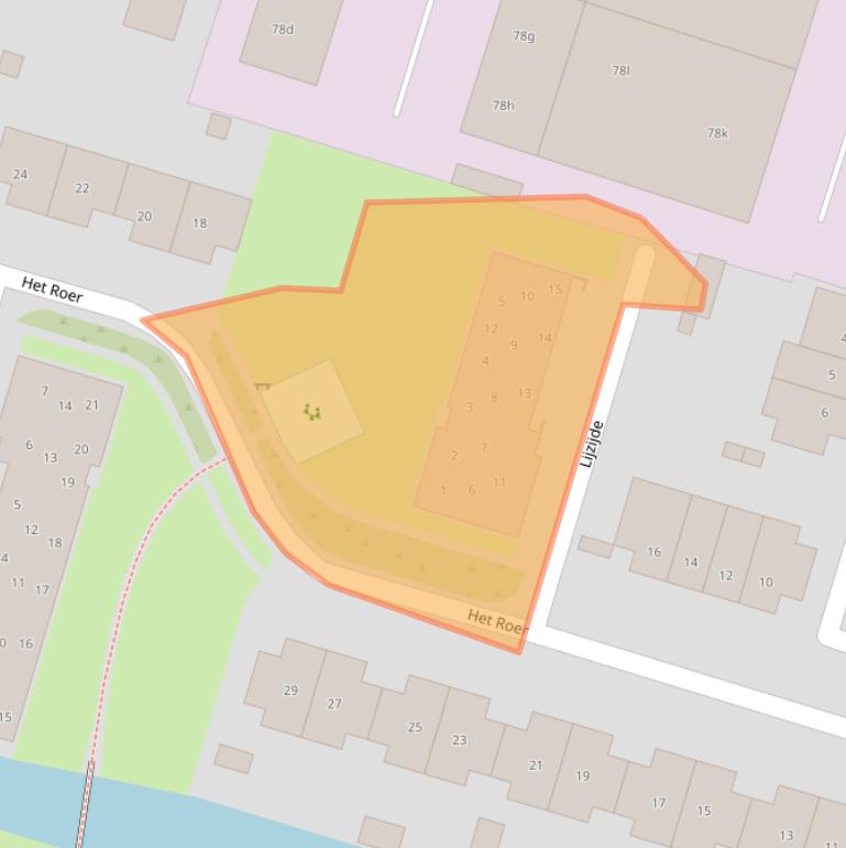 Kaart van postcodegebied 3751RE.