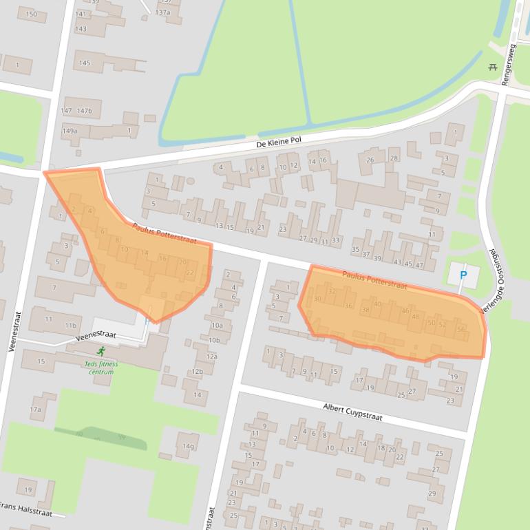 Kaart van postcodegebied 3751VB.