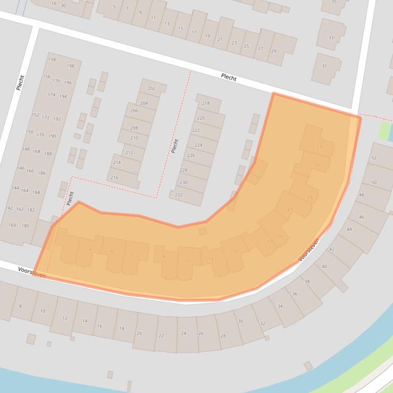 Kaart van postcodegebied 3751WJ.