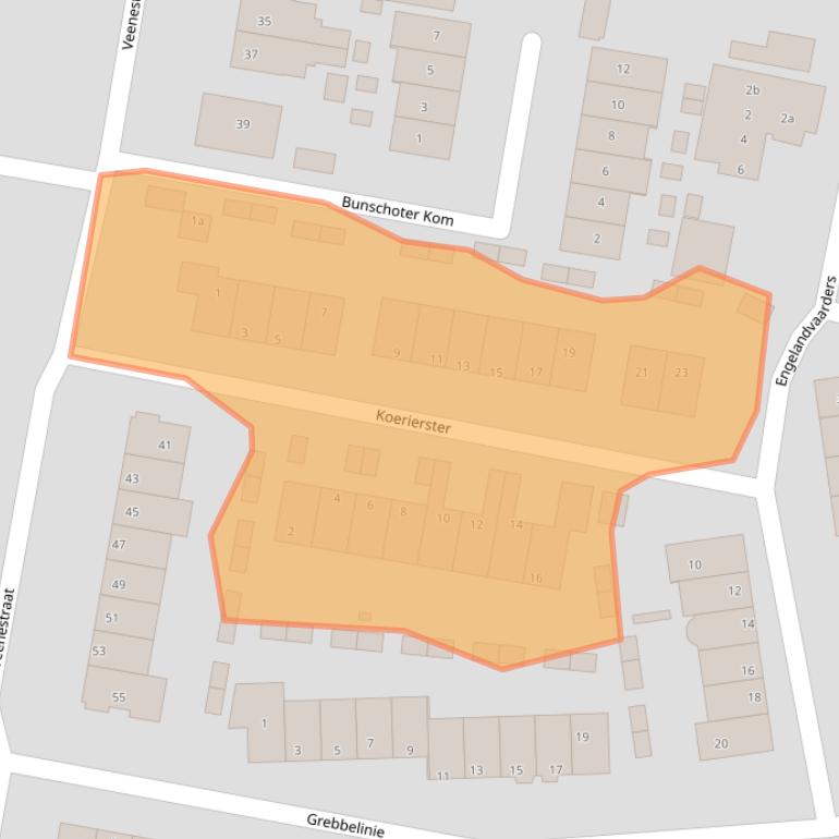 Kaart van postcodegebied 3751XN.