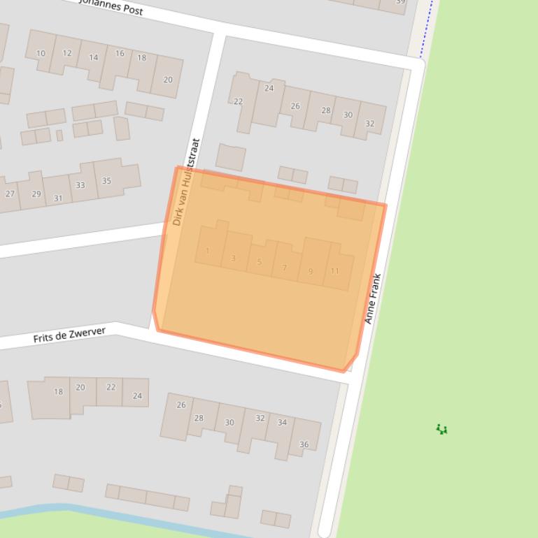 Kaart van postcodegebied 3751XS.