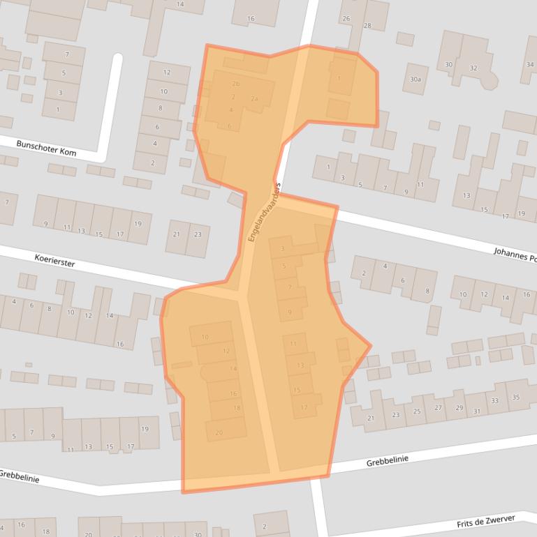 Kaart van postcodegebied 3751XV.