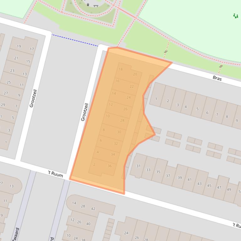 Kaart van postcodegebied 3751ZA.