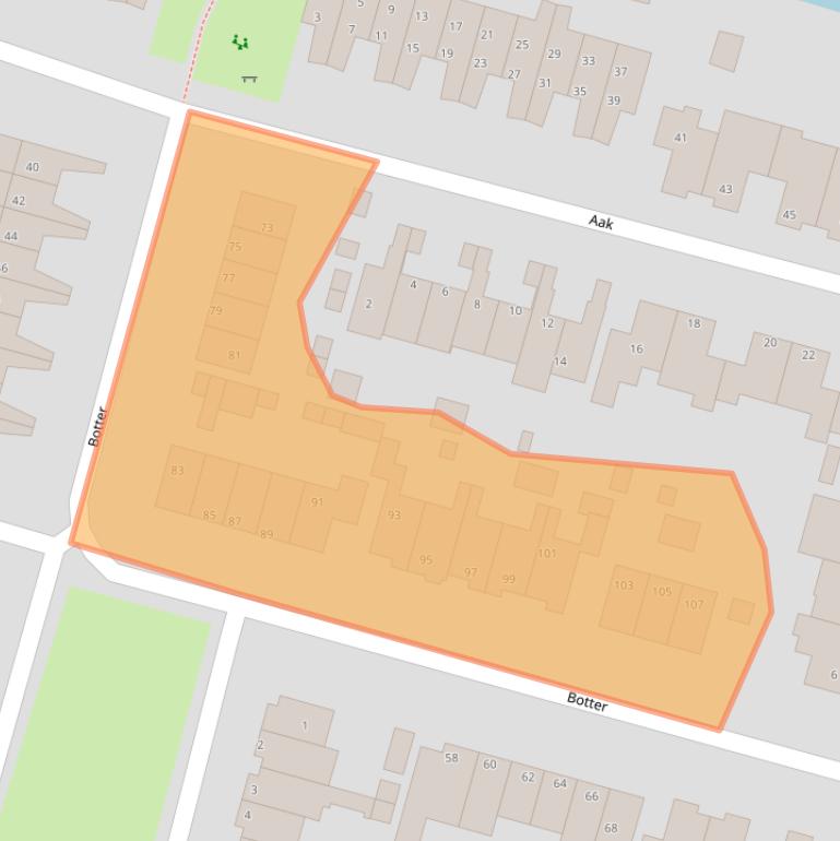 Kaart van postcodegebied 3751ZC.