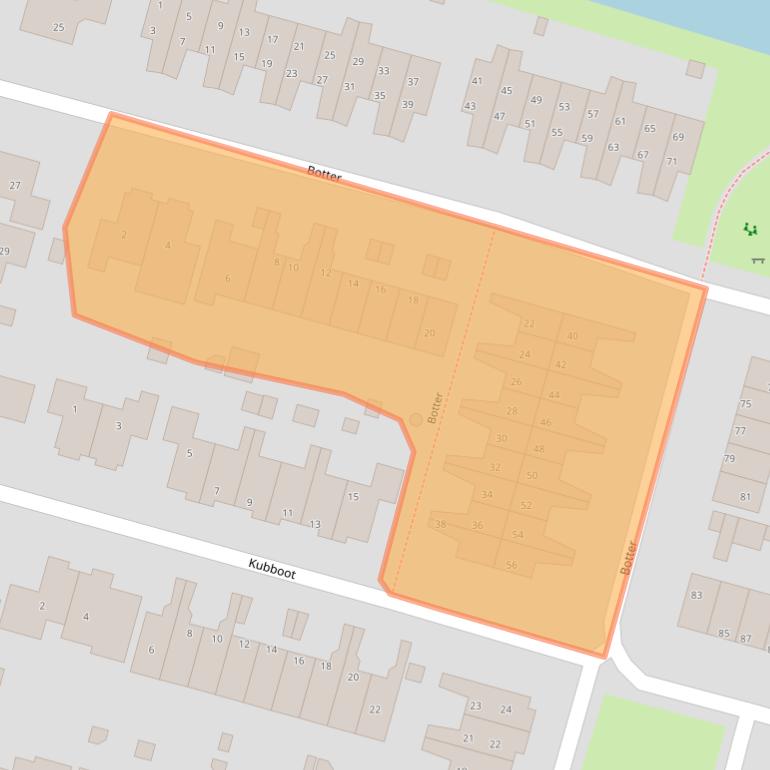 Kaart van postcodegebied 3751ZD.