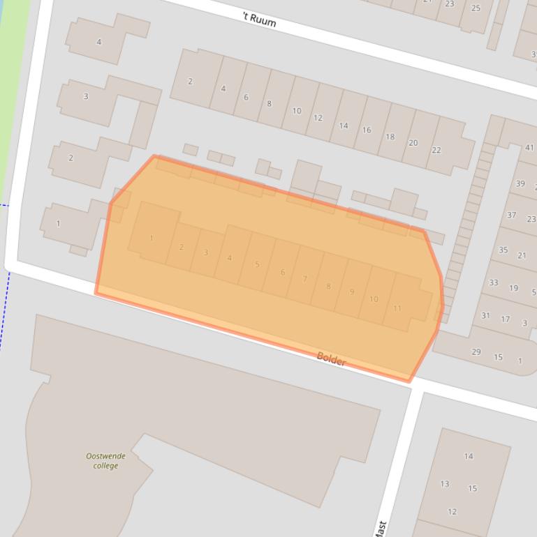 Kaart van postcodegebied 3751ZM.