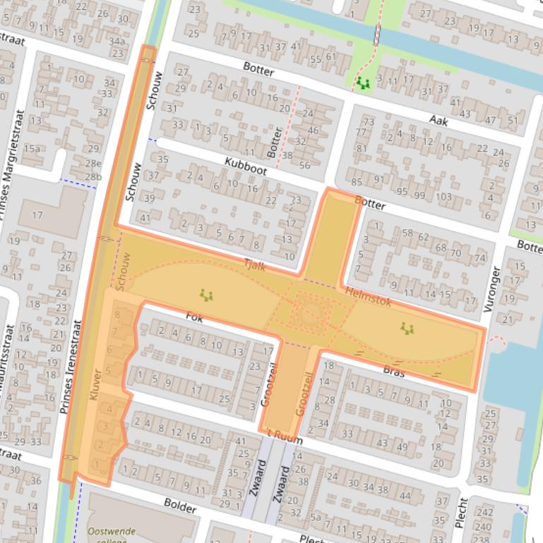 Kaart van postcodegebied 3751ZR.