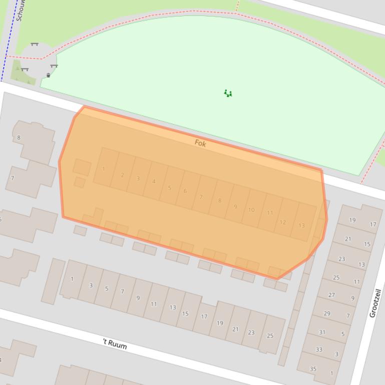 Kaart van postcodegebied 3751ZS.