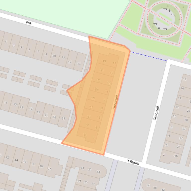 Kaart van postcodegebied 3751ZT.