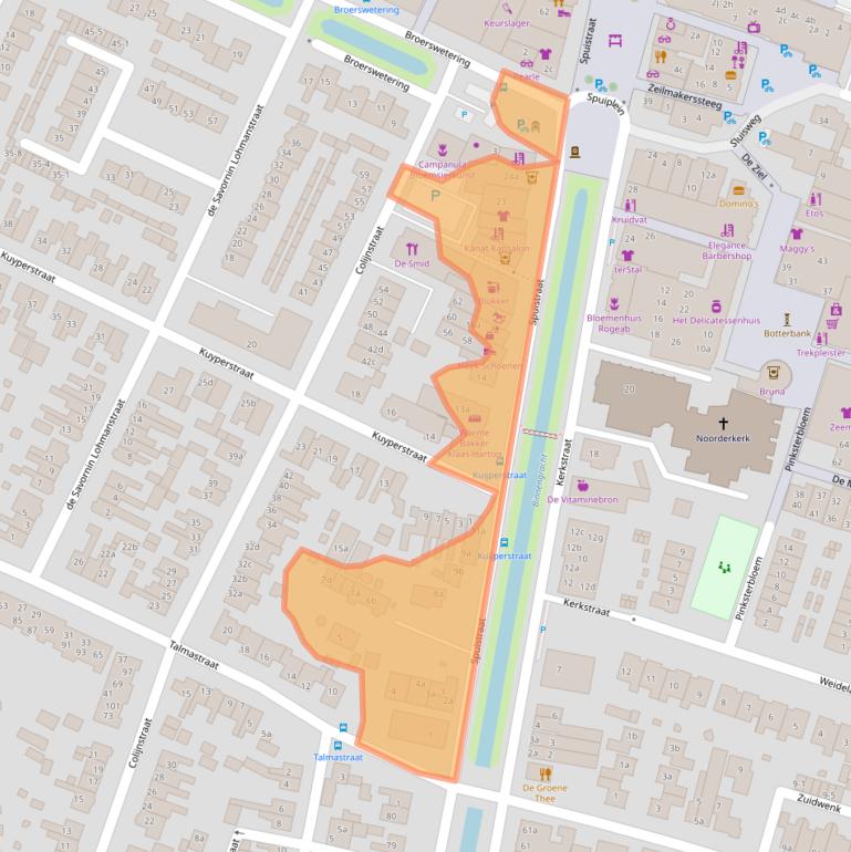 Kaart van postcodegebied 3752AJ.