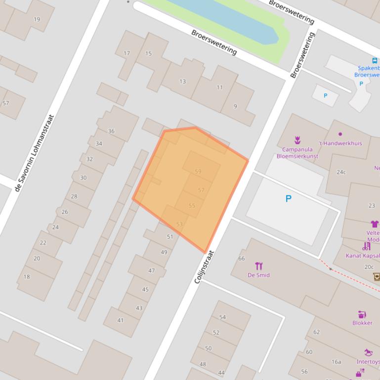 Kaart van postcodegebied 3752AR.