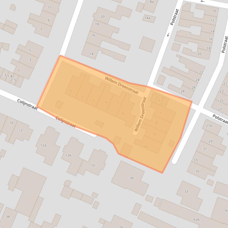 Kaart van postcodegebied 3752AX.