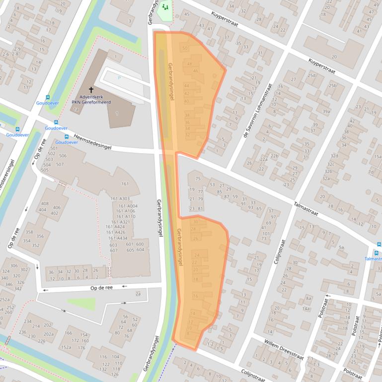 Kaart van postcodegebied 3752BB.