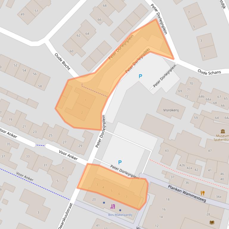 Kaart van postcodegebied 3752BP.