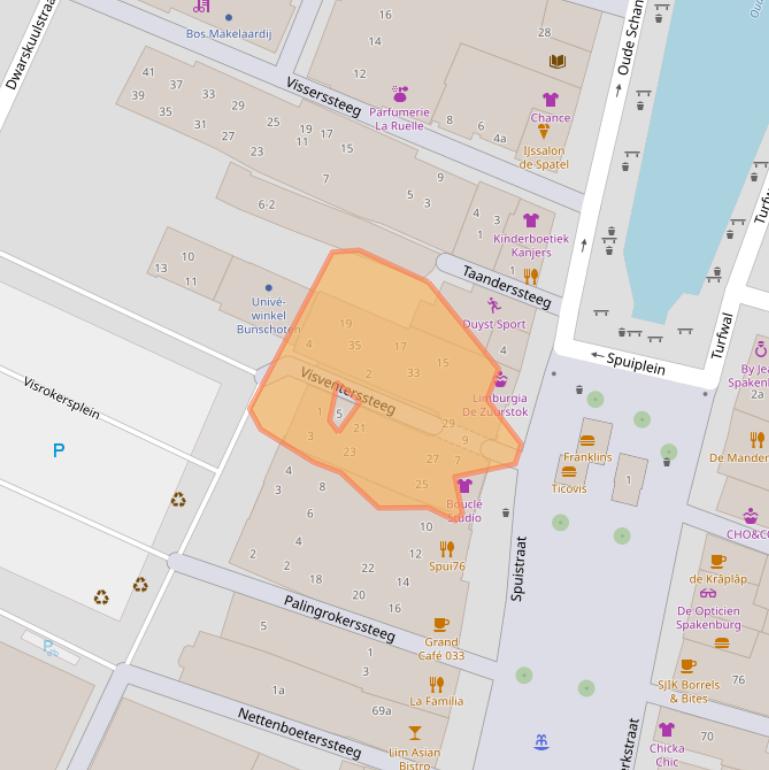 Kaart van postcodegebied 3752BS.