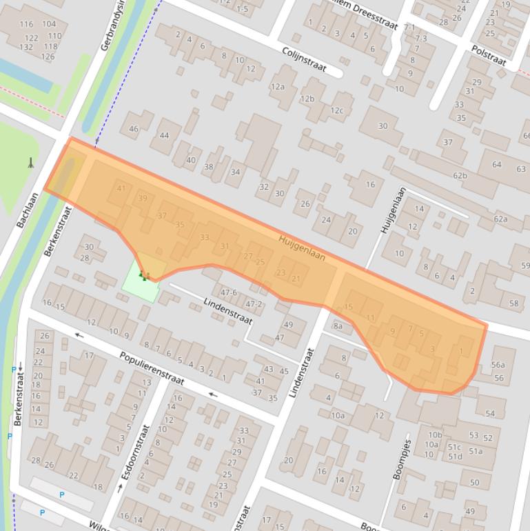 Kaart van postcodegebied 3752CC.