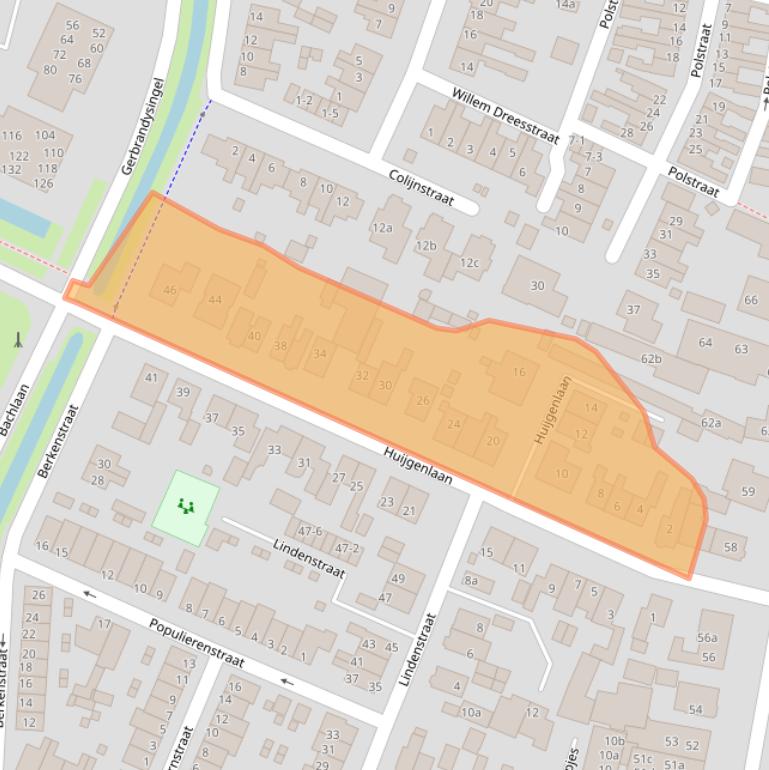 Kaart van postcodegebied 3752CD.