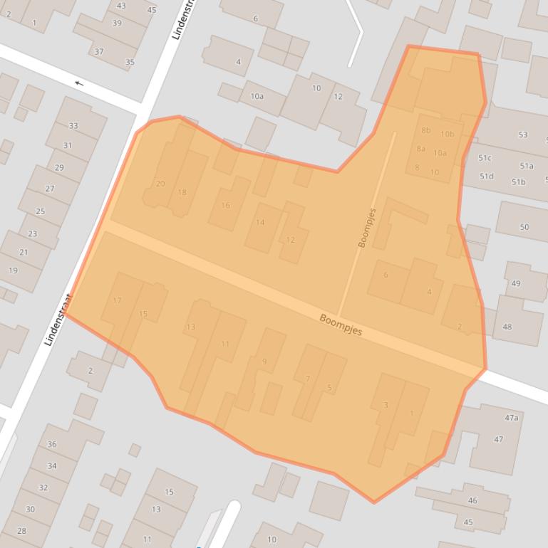 Kaart van postcodegebied 3752CE.