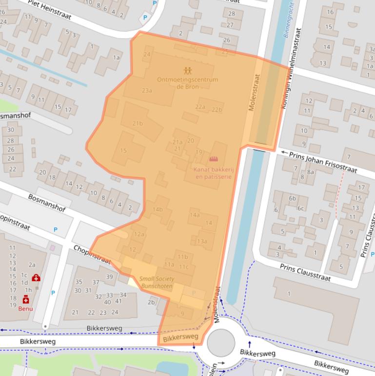 Kaart van postcodegebied 3752CG.