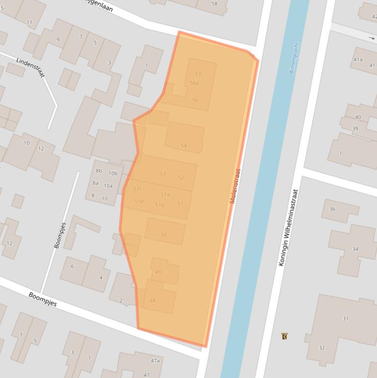Kaart van postcodegebied 3752CJ.