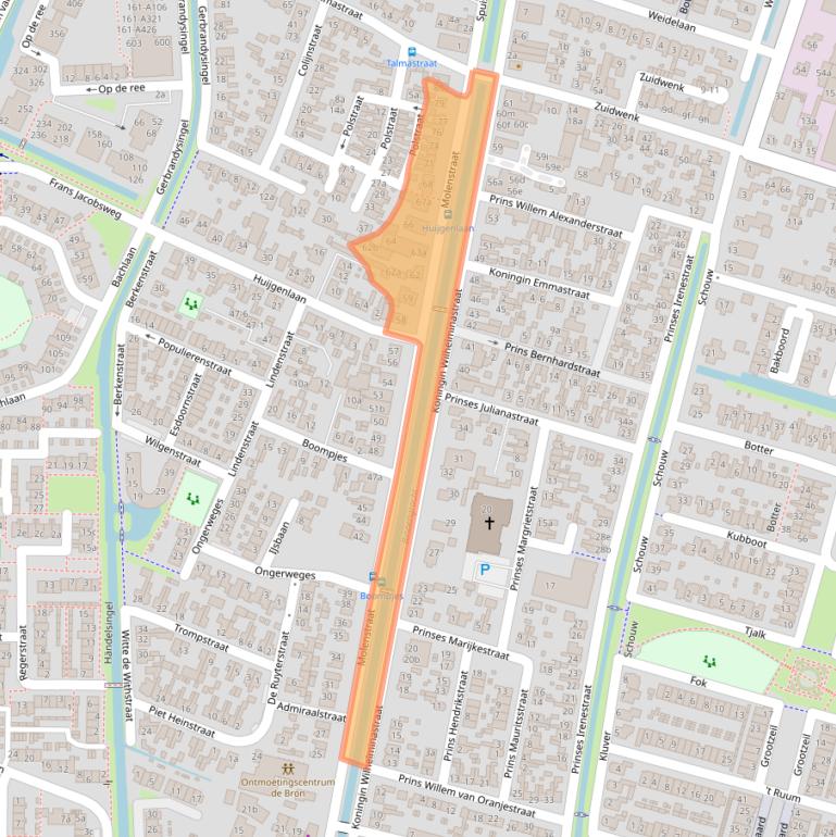 Kaart van postcodegebied 3752CK.