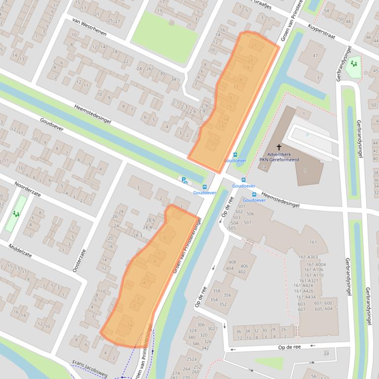 Kaart van postcodegebied 3752DB.