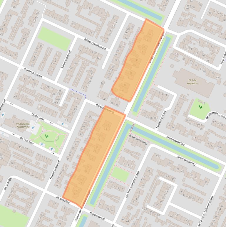 Kaart van postcodegebied 3752DC.