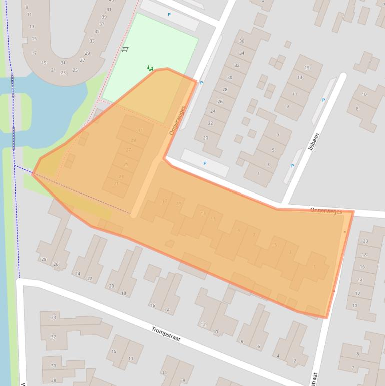 Kaart van postcodegebied 3752DP.