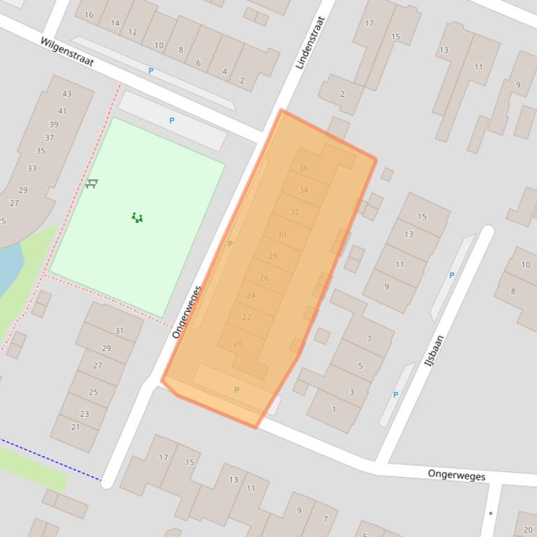 Kaart van postcodegebied 3752DR.